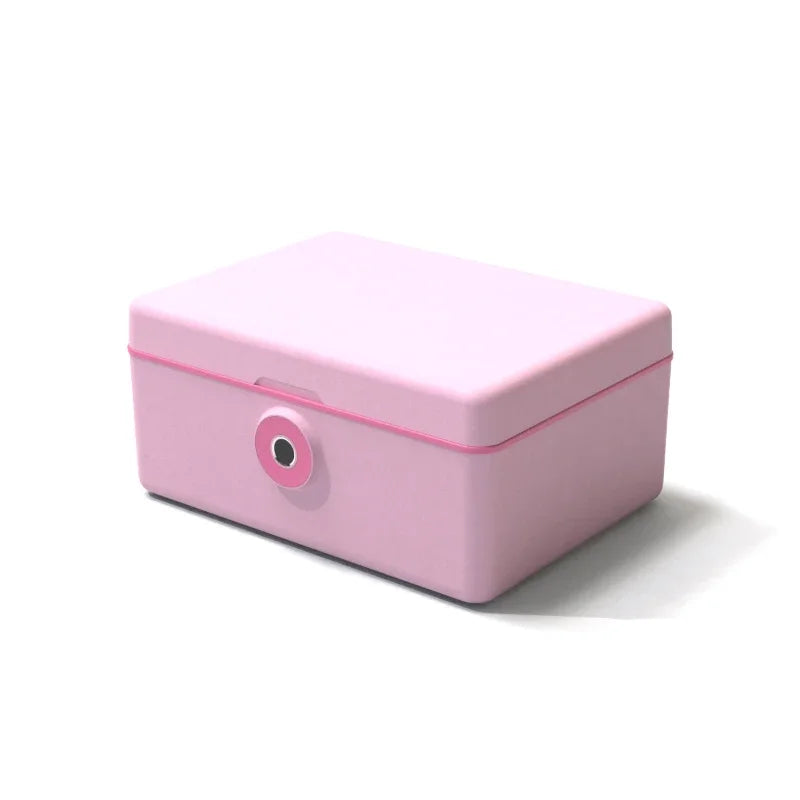 Fingerprint Safe Box Mini Safe Money Cash Coin Jewelry Security Storage Box Office Household Biometric Secret Hidden Piggy Bank